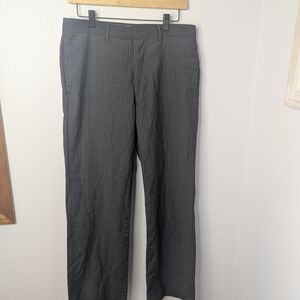 Club Monaco 100% Wool Pinstripe Dress Pants | Size 31 | Charcoal Gray‎